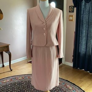 Two piece silk suit